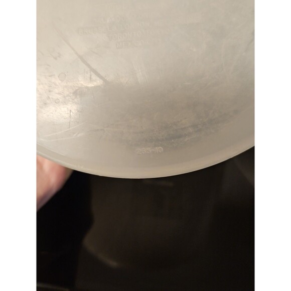 Set Of 2 Vintage Tupperware Round Sheer Canisters Containers #264-3 & #265-10 - Picture 8 of 11